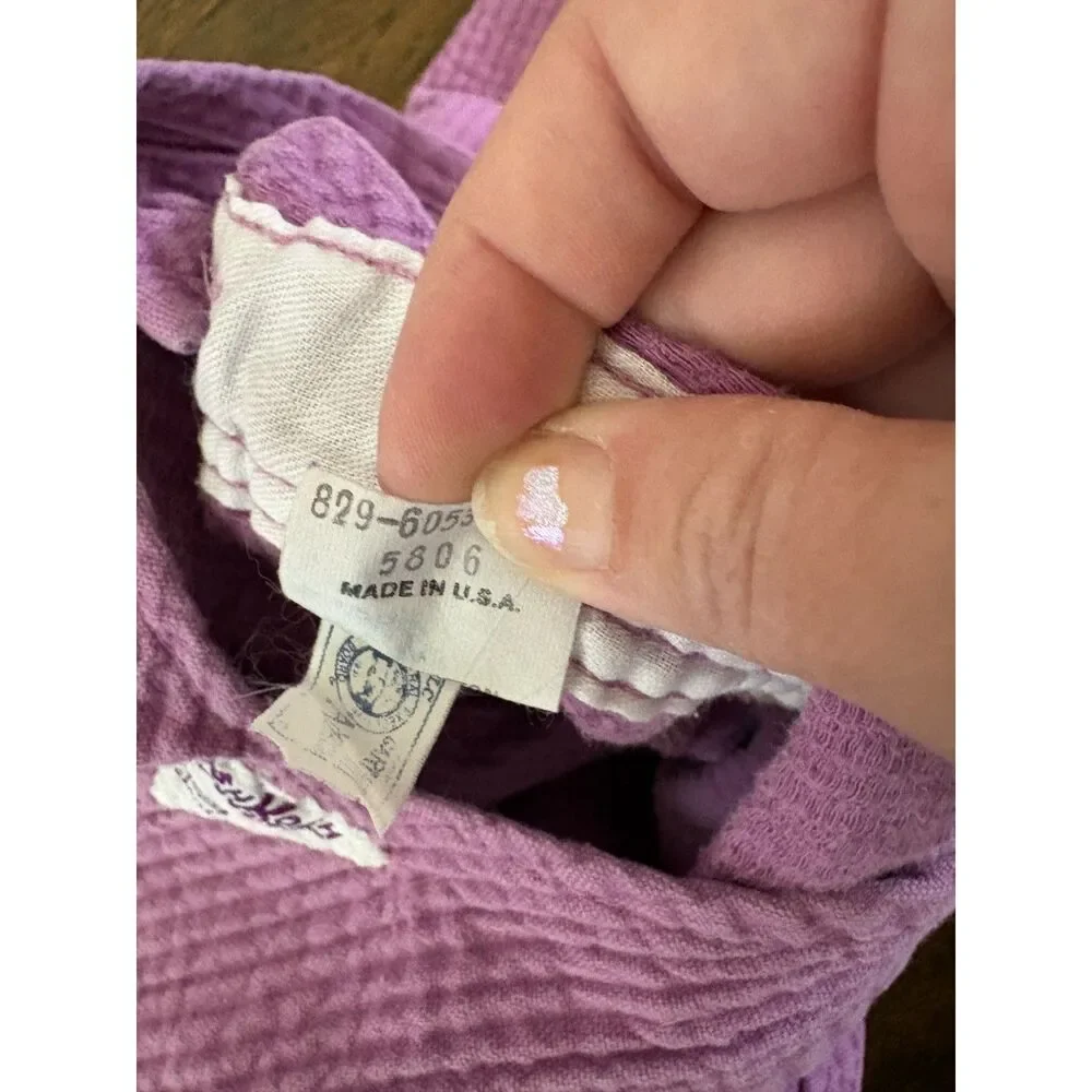 Vintage Vtg OshKosh B'gosh Lilac Purple Corduroy Overalls Size 4T Toddler